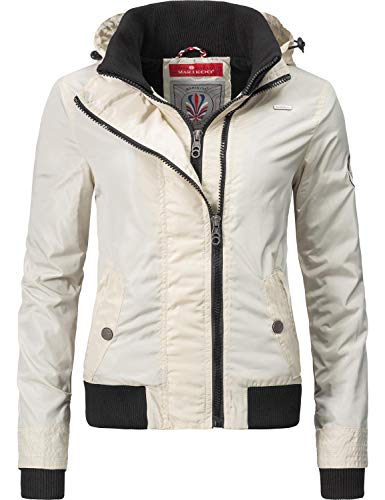 Preisvergleich Produktbild Marikoo Damen Übergangsjacke Kapuzenjacke Luyuu Cream Gr. S