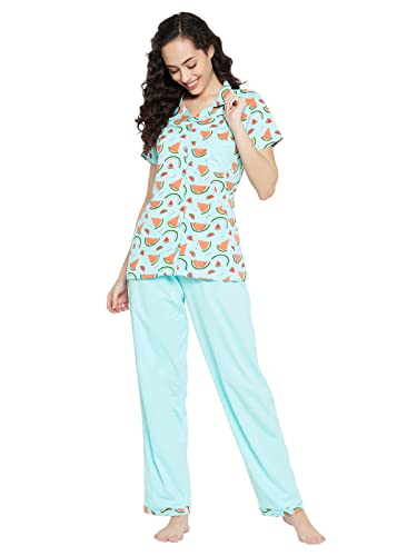 Image of Clovia Cotton Women Pajama Pajama Set