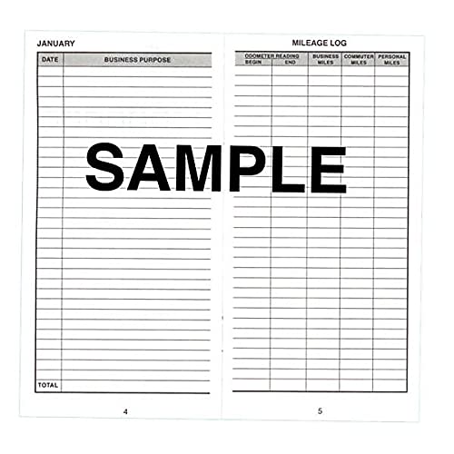 Auto Mileage Log, Undated, 3 1/4 X 6 1/4, 32 Forms. Made In The Usa #TOP1