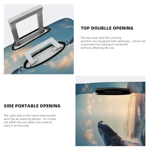 Dancing Whale Travel Luggage Covers - Elasticity Suitcase Covers Protector for Luggage 18-32 Inch4