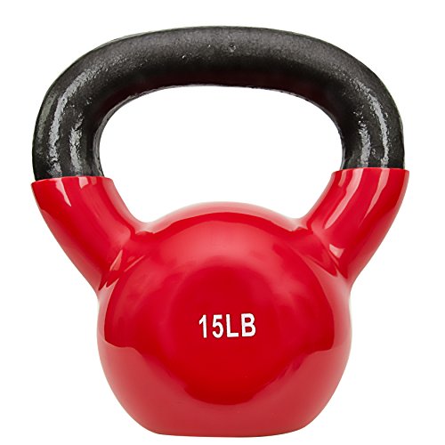 Sunny Vinyl Coated Kettlebell (15-Pound)