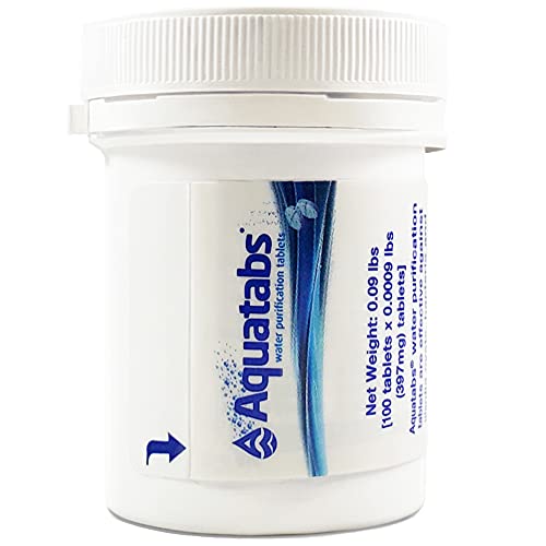 Aquatabs 4 Gallon Water Purification Tablet 397mg 100ct