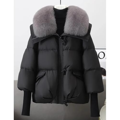 Women's Winter Warm Long Sleeve Loose Thicken Down Jackets - Zipper Casual Coats3