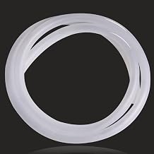 Feelers Upgraded PVC Latex Tubing 3/4" ID x 20mm OD High Elastic Rubber Flexible Vinyl Tube for Home Garden Water Air Hose Transportation Matte White 16.4ft