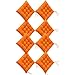 AGDLLYD Lot de 8 Coussins de Chaise Coussins d'assise de Chaise pour intérieur et extérieur 40x40 cm pour Jardin, terrasse, Salle à Manger (Orange)