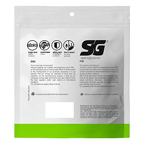 Encordoamento 045 SG Níquel para Baixo 4 Cordas