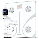 RENPHO Body Fat Scale Bluetooth, Digital Body Weight Bathroom Scales Weighing Scale with Smart BMI Scale, Body Composition Monitors with Smartphone App, White