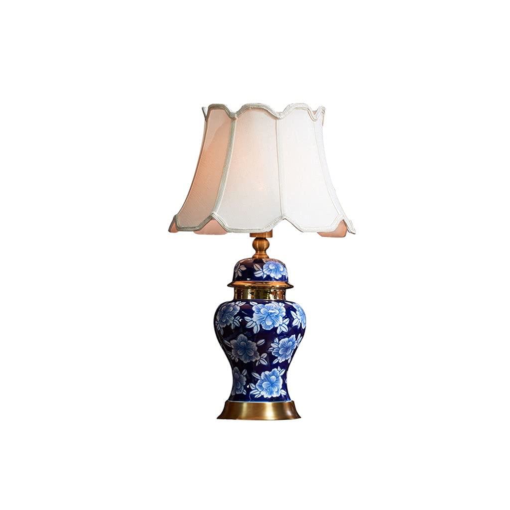 Lámpara de Mesa Lampada da Tavolo in Ceramica in Ceramica retrò Lampada da Comodino Home Decor Lampadini for Comodino Adatti for Soggiorno, Camera da Letto e scrivania dormitorio y Sala de estar