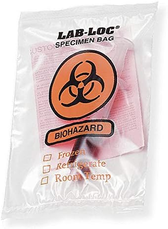 Specimen Transfer Bag, 6 in. L, PK1000