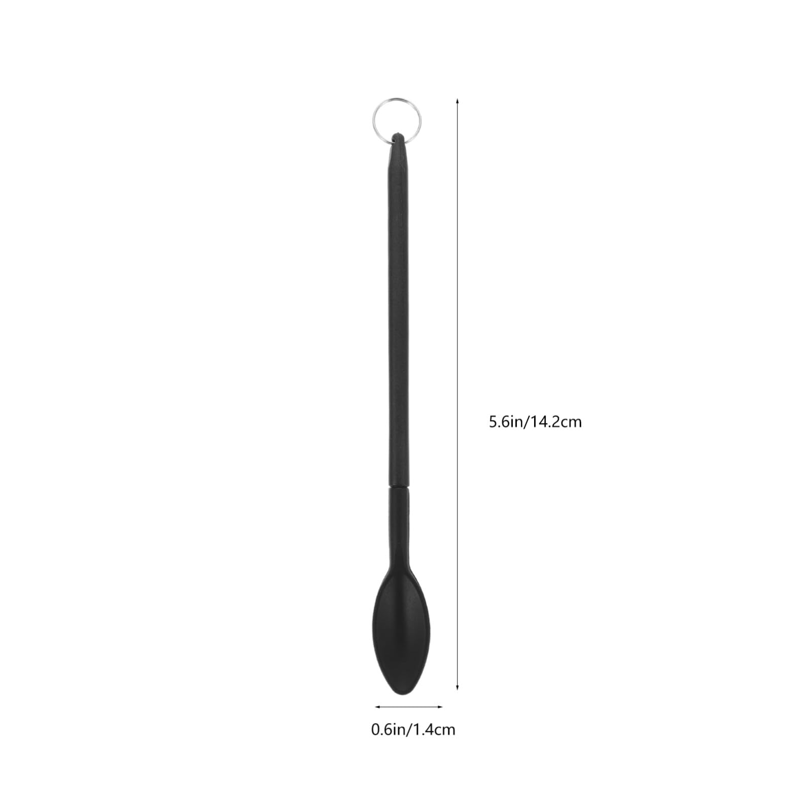 Silikonspatel mit Teleskopgriff für Make Up und Backen Leichter Kleiner Kosmetikspatel Schwarz Einfach zu Verstauen und Vielseitig Verwendbar Beim Backen