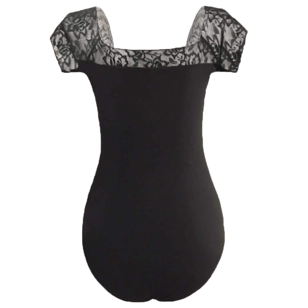 ROYAL SMEELA justaucorps danse femme justaucorp danse classique body danse classique body Maillage justaucorps adulte body san manch justaucorps ballet justaucorps de danse gym Noir body femme