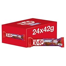 Kit Kat Chunky Crunchy Double Chocolate Bars - Pack of 24 x 42g Bars - Rich Milk Chocolate with Crispy Wafer, 35.6 Ounces Total