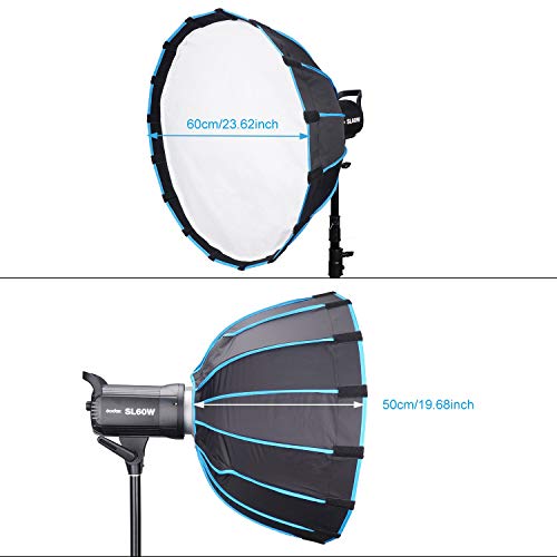 Softbox Sokani Deep Octagon para Sokani X60 Godox SL-60W SL60W Aputure 120D Mark 2 300D 120D 120T e