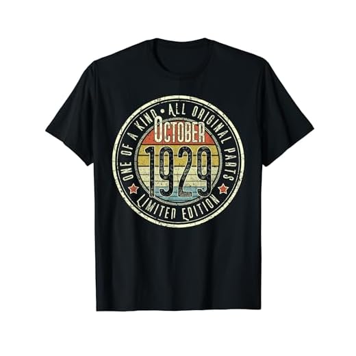 93 Años Octubre 1929 Edición Limitada 93 Cumpleaños Camiseta
