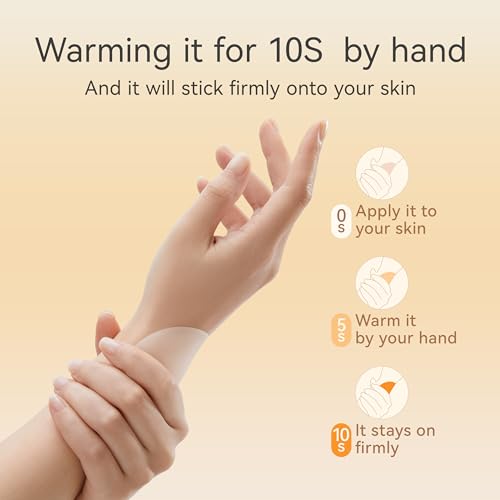 Image of LUCKMEEY Nipple Covers for Women, Ultra-Thin Reusable Silicone Pasties | Adhesive, waterproof silicone covers with tapered edges and travel case; two sizes designed for AA-E cups