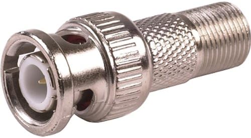 RF Industries BNC Male to Female F Adapter