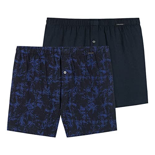 Schiesser Herren 2 Pack Boxershorts Baumwolle Jersey weich - Jerseyboxer