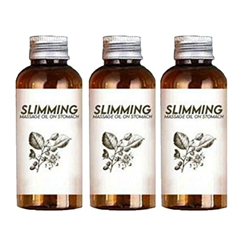 Natural Bellyoff - Aceite de masaje adelgazante a base de hierbas de 30 ml, aceite de drenaje linfático 100 % natural, aceite de masaje de spa, gel de masaje para quemar grasa corporal, moldear la