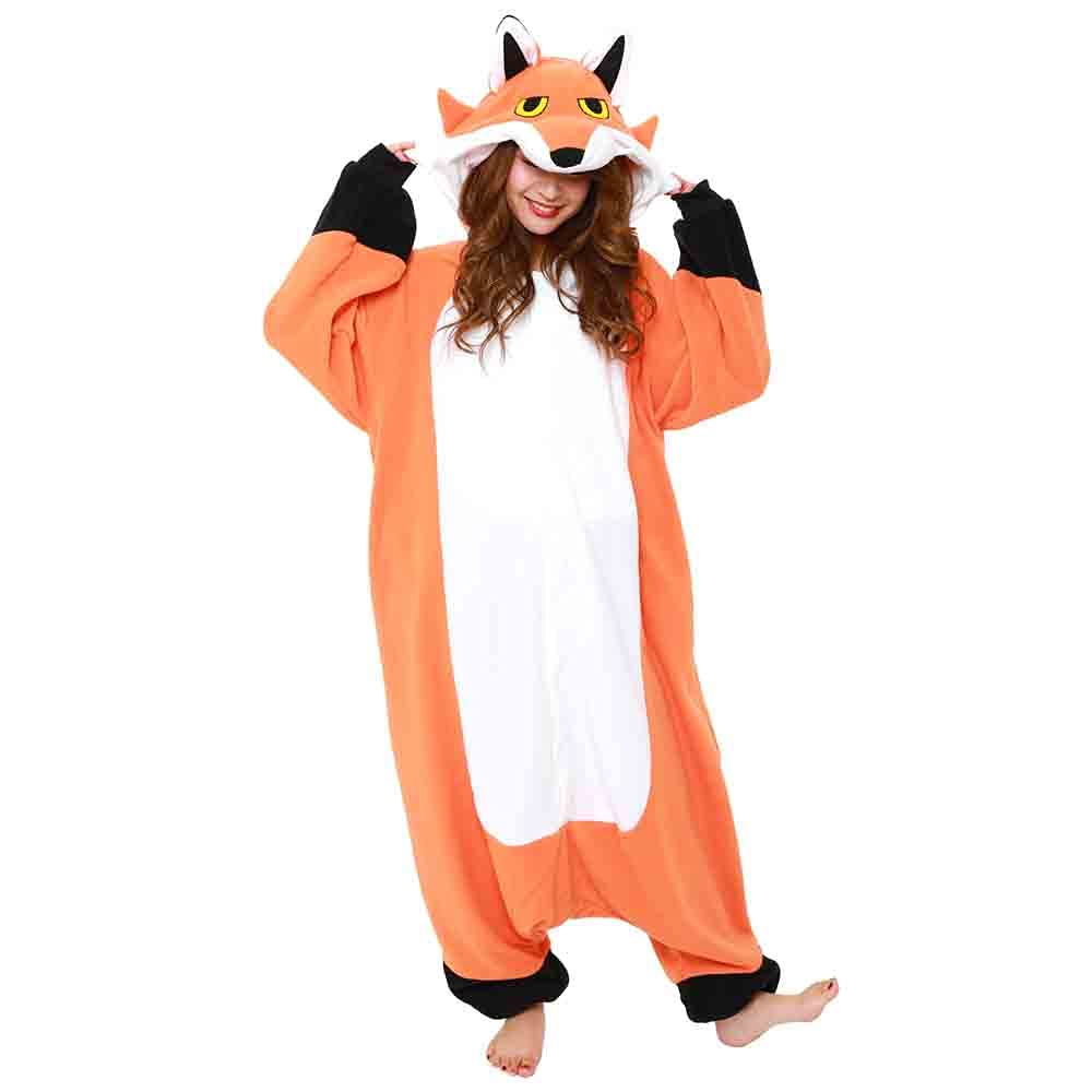 SAZAC Disfraz de Kigurumi de zorro rojo para Halloween