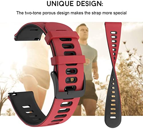 Image of Zitel Compatible with Fossil 22mm Band for Gen 6 44mm, Gen 5 Carlyle, Garrett, Julianna, Gen 5E 44mm, Gen 4, Grant Chronograph, Q Grant Silicone Sports Strap