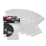 BCW Deck Guard - Double Matte White Card Sleeves | Acid-Free, Archival-Safe, No PVC | Anti-Glare Matte Finish | Fits Standard 2½