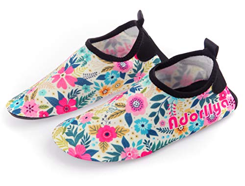 Adorllya Kids Boys Girls Toddler Swim Water Shoes Barefoot Aqua Socks Shoes for Beach Pool Surfing