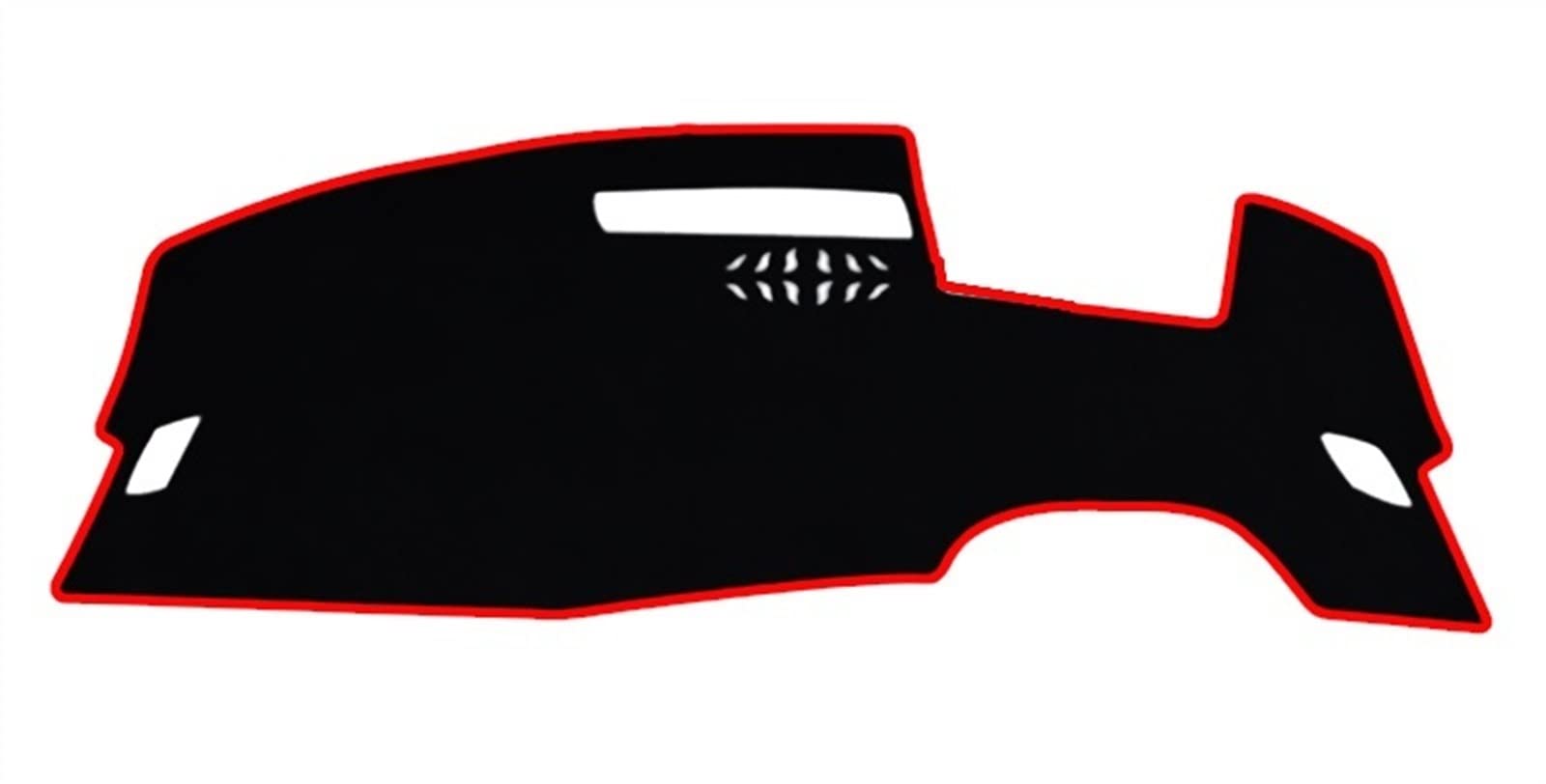 Parasol de 2 capas para VW ID.4 con almohadilla tipo capitana en acabado premium B/Rojo 6