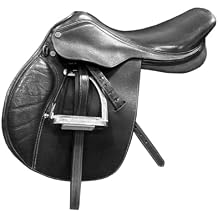 Premium Close Contact Leather All Purpose English Jumping Horse Riding Saddle & Tack Set 12" to 18" MI-090B