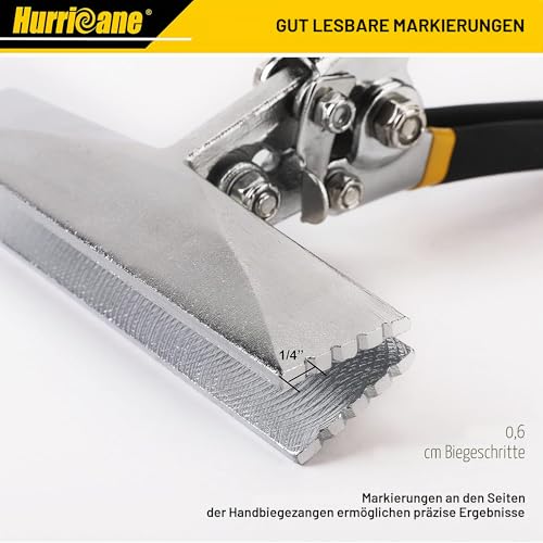 Hurricane 6\ (150mm) Falzzange Bleich Bieger Handwerkzeug, Multifunktions Rutschfeste Blechzange Biegezange, gerades Metall Biegezangenwerkzeug mit Komfortgriff
