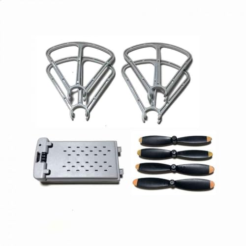 4D-V30 RCドローン交換プロペラとメープルリーフパーツと互換性のあるV30ドローン用の3.7V 1000MAH充電器(1 gray Battery kit)