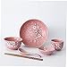 Hemobllo Vajilla Japonesa de Cerámica Rosa para Hogar Incluye Platos Cuencos Tazas Cucharas y Palillos Resistente y Seguro para Uso Diario Cocina y Restaurante Imagen de Hemobllo Vajilla Japonesa de Cerámica Rosa para Hogar Incluye Platos Cuencos Tazas Cucharas y Palillos Resistente y Seguro para Uso Diario Cocina y Restaurante