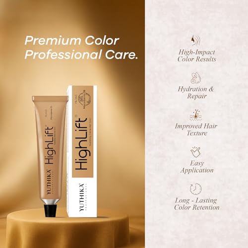 Image of Yuthika Professional High lift Creme Hair Colour 13 Light Brown 50g | 100% Grey Coverage | Permanent Hair Color For Women & Men |Vibrant, Long Lasting Tone | Infused With Macadamia Oil & Vitamin E