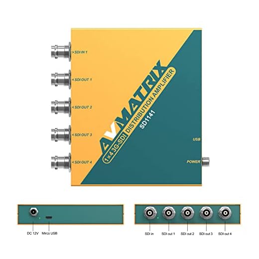 AVMATRIX 1×4 SDI Distribution Amplifier