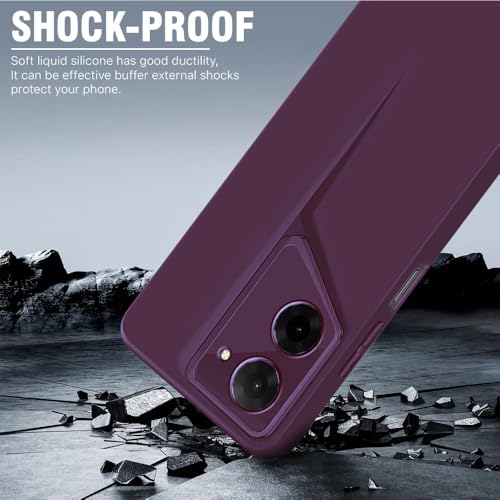 Image of WOW IMAGINE Slim Back Cover for Redmi A5 | Poco C71 | Blade Series Ultra Thin Case with Lightweight Design | Camera Protection | Soft Matte Silicone Flexible Mobile Case - Purple