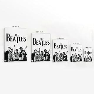 ICHU Poster des Beatles sur toile – Impression d’art moderne pour chambre à coucher – 60 x 90 cm - Les Beatles, Paul McCartney, John Lennon, RIngo Starr, George Harrison ICHU Poster des Beatles sur toile - Impression d'art moderne pour chambre à coucher - 60 x 90 cm – Image 2