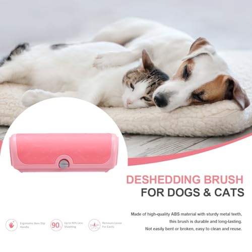 Professional Deshedding Brush for Pets – Grooming Brush for Dogs, Cats & Horses – Shedding Control Comb to Reduce Pet Hair – Ergonomic, Easy Clean Pet Hair Remover Tool