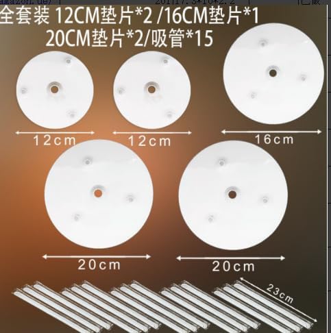 4-stöckiger Tortenständer Set - Mit 12 Stützstäben Für Hochzeitstorten