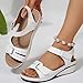 Imagen de Sandalias Deportivas Ortopédicas Para Mujer Moda Plataforma Zapatos Con Punta Abierta Cuña Comodos Verano Sandalia Para Caminar Playa Trekking Blanco 38