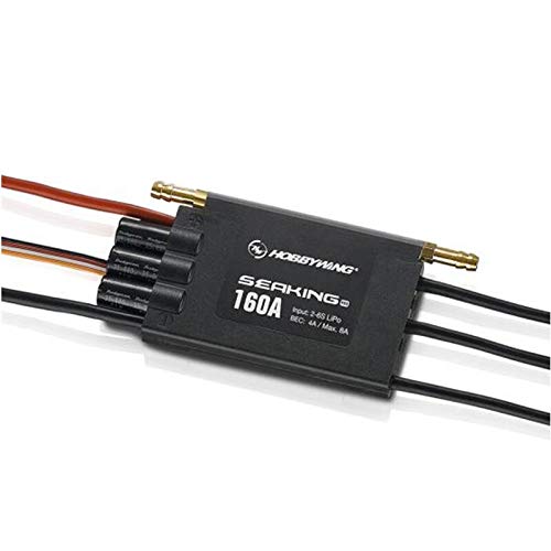 Hockus Accessories RC Seaking PRO 160A Waterproof Brushless ESC Speed Controller for RC Racing Boat - (Color: 1pc Seaking PRO 160A)