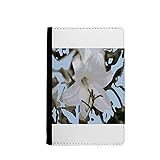 Material: Cuero Lilium Silvestre Funda para Pasaporte Clip para Pasaporte Cartera Tarjeta de Viaje Paquete Regalo Regalo