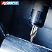 7 Pieces Center Drill Bits Set, M2 High Speed Steel 60-Degree Angle Center Drill Bits Kit Countersink Tools for Lathe Metalworking Size 1.0 1.5 2.0 2.5 3.0 4.0 5.0