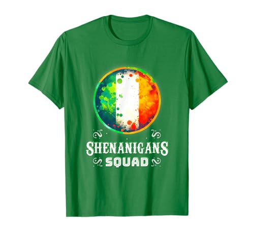 Funny Shenanigans Squad Saint Patricks Day Group Matching T-Shirt