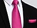 Mens Solid Pink Tie Classic 3.4
