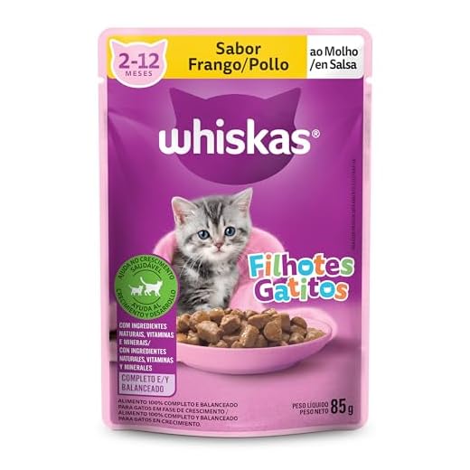 Ração Úmida Para Gatos Whiskas Sachê Frango ao Molho Filhotes 85g