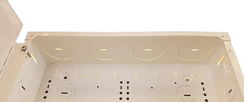 Miniatura 3 de Benner-Nawman 14284-MMH Armarios de cableado estructurado, 14-14 pulgadas x 28 pulgadas x 4 pulgadas, color blanco