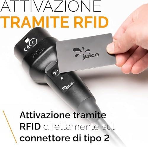Juice Booster 3 Air Basic Set, Mobile Wallbox 11kW con App, Caricabatterie Auto Elettrica con Cavo Ricarica Auto Elettrica Tipo 2, Include Adattatore CEE16 Rosso 3 Fasi + EU Schuko