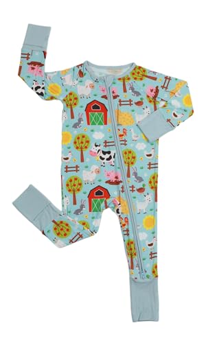 Image of SUZEL Bamboo Viscose Baby Pajamas - Infant One Piece Footless Romper Baby Boys Girls Jumpsuits Clothes