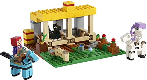 Minecraft The Horse Stable 21171 Building Kit; Fun Minecraft Farm Toy for Kids, Featuring a Skeleton Horseman; New 2021 (241 Pieces) - Lego - Immagine 3