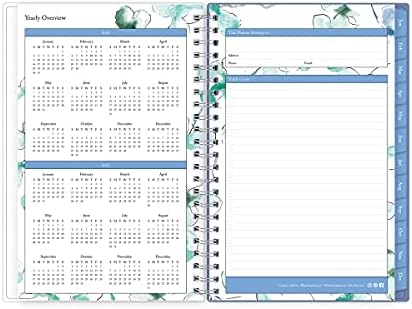 Blue Sky 2022 Weekly & Monthly Planner, 5" x 8", Frosted Flexible Cover, Wirebound, Lindley (101579-22)