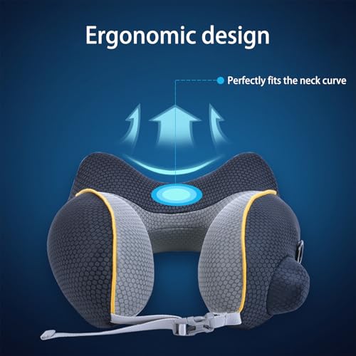 Almohada Inflable de Viaje de Poliester Ajustable miniatura 7